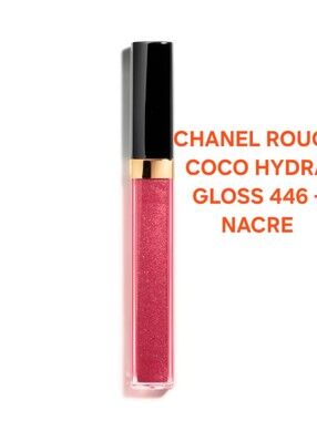 CHANEL ROUGE COCO HYDRA GLOSS 446 - NACRE. BNIB